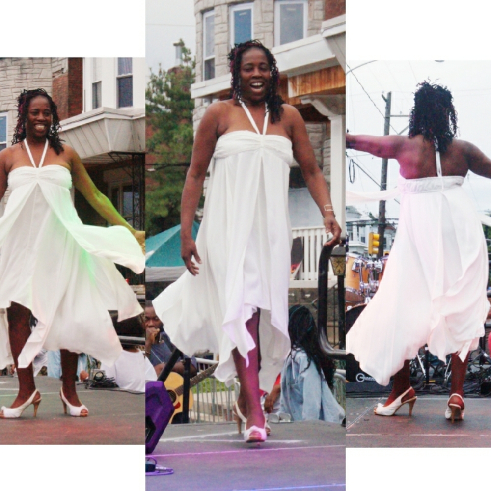 Handkerchief Dress tailor made for the runway!